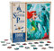 Disney Store Official The Little Mermaid Puzzle 40cm x 63cm 1000 Piece Jigsaw Puzzle Featuring Princess Ariel Flounder Sebastian and Prince Eric Statue age 10+