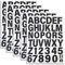 5Sheets Iron on Letters for Clothes 2 Inch Heat Transfer Vinyl Letters and Numbers Black Iron-on Name Transfers Alphabets Numbers Patches for Sport Jerseys T Shirts Slogan Clothing Printing DIY Crafts
