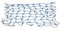 Kletternetz Kinder Outdoor - Spielturm Zubehör - Spaß für den Kinderspielplatz - für Spielturm, Kletterturm & Spielhaus - 200 x 150 cm Blau