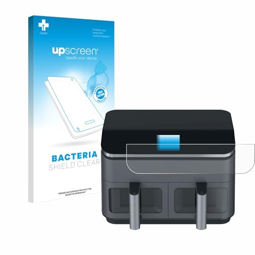 upscreen Schutzfolie für Cosori CAF-R9 | Antibakterieller Displayschutz Made in Germany Transparente Folie HD-Klar