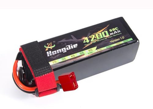 Yangers Ricaricabile 4S 14.8V 4200mAh Lipo Batteria 50C Batteria Elettronica Giocattolo con Deans T Connettori Spina per RC Aereo Elicottero Quadcopter Auto Camion Barca