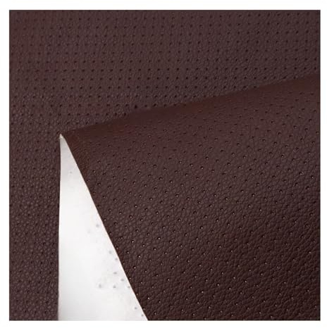 CYHTYM Kunstleder Selbstklebend Atmungsaktives, perforiertes Leder-Reparaturpflaster mit Lychee-Muster, selbstklebendes Möbel, Autositze, Sofas, Renovierungs- und Reparaturband(Brown,20x30cm/8x12)