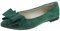 Women's Flat Shoes Slip on Loafers Moccasins Dolly Shoes Wide Classic Bow Flats Ballerina Ballet Shoes Comfort Ladies Office Driving Pumps Flat Shoes Green