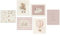 Dazzlewall 6Pcs Affiches d'art mural rose pour nurserie, Peintures de cygnes, lapin vintage et fleurs pour chambre de bébé ou de petite fille 8x10 pouces sans cadre