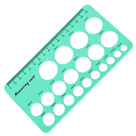 Mothers Nipple Measurement Ruler Flexible Silicone Breast Flange Measuring Tool with 1.5m Soft Tape Pink Usage: Nipple Ruler Silicone Nipple RulerNipple Flange RulerNipple (Green)