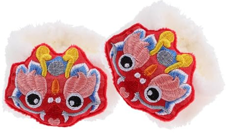 KICHOUSE 30cm Lena Bär Puppenschuhe Accessoire Traditionelle Chinesische Tiger Miniaturschuhe