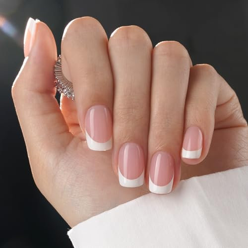 Canvalite 450Pcs Square Short Press on Nails Kit with Nail Glue & Remover - Acrylic Gel Nail Tips for Extensions, 15 Sizes Full Cover False Nails, Half Matte & Glossy Finish, DIY at Home & Salon Use