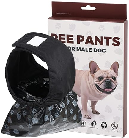 Pour Chiens Mâles Réutilisables Grandes Culottes pour Chiens | avec Sacs Poubelle de Rechange, Alèses d'Apprentissage pour , Promenade, Maison, Extérieur, Intérieur, Appartement,
