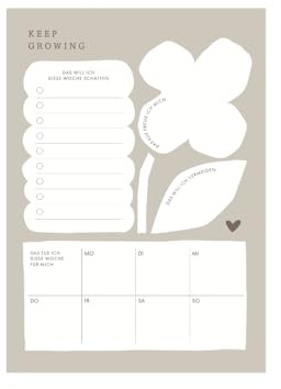 Odernichtoderdoch Notizblock A5 „Keep growing -
