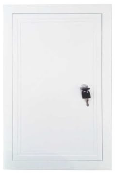 Trampilla Pladur Panel de Acceso Oculta 15x15 20x20 30x30 40x40 50x50 60x60 CM, Tapa para Revisión Decorativa de Aluminio Rectángulo con Cerradura y Llave(W 40 cm x H 60 cm)