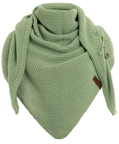 KNIT FACTORY - Coco Dreiecksschal - Sage Green - 190 x 85 cm