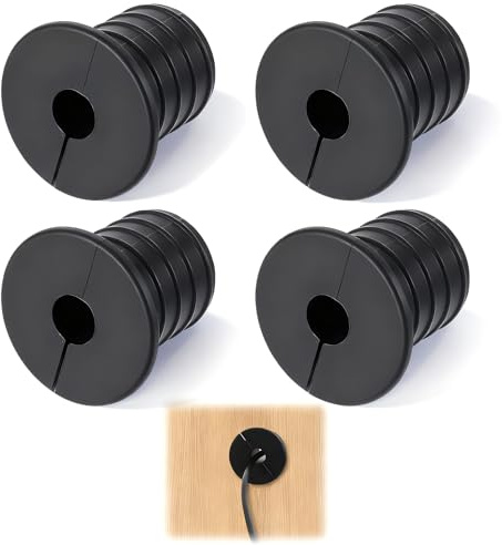 4Pcs Starlink Wall Grommet Kit for 3/4 inch Wall Hole, Large-Wall Cable Hole for Cord Protection and Neat Installation