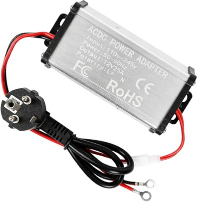 Stromwandler Für Luftheizung | 110V Auf 12V Tragbarer Transformator,AC Zu DC Luftheizung Konverter 25A Mit Sicherheitsschutz,für Wohnwagen Camper Haus Garage