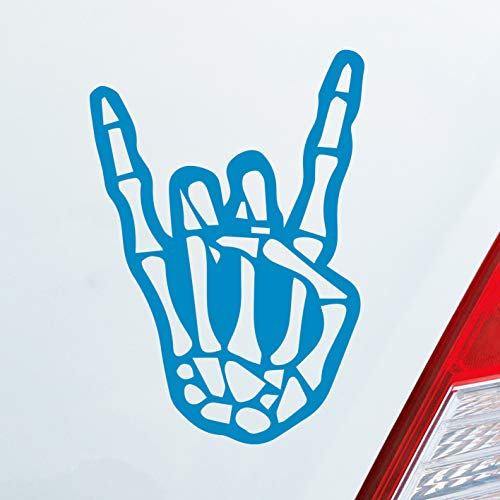 Hellweg Druckerei Pommesgabel Heavy Metal 12x8cm Auto Aufkleber Sticker Heckscheibenaufkleber