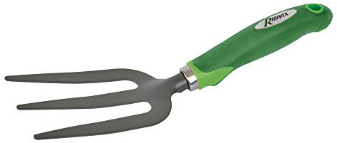 Ribimex PROFFF3 Forca Manuale a 3 Denti, Verde