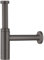 hansgrohe Siphon Flowstar S, Ablauf für Waschbecken, Brushed Black Chrome, 1.00