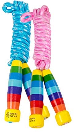 BESPORTBLE 2pcs Jump Rope for Girls Boys workout skipping rope jump rope with counter fitness jumping rope kids skipping rope kids toys boy toy kid jumping rope child bulk Wooden cotton rope