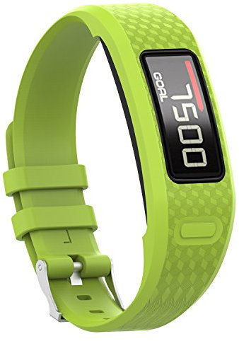 Yikamosi Kompatibel mit Garmin vivofit 1/vivofit 2 Armband,Soft-Silikon Watch Armband Atmungsaktiv Ersatz Strap für Garmin vivofit 1/vivofit 2(Small,Green)