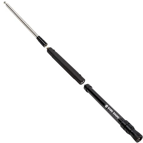 GRA-7350T CB HF 3.5MHz 7-30MHz/50MHz Broadband Telescopic Portable Ham Amateur Mobile Radio Antenna with Laser Engraved Markings and Anodized Color Treatment