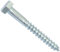 AERZETIX - C44569 - Lot de 50 - Tirefond/vis à bois M7x60mm - à tête hexagonale 6 pans - DIN571 - en acier-zingué - assemblage fixation charpente ossature contreplaqués agglomérés