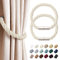 Pretty Jolly 2 Stück starke magnetische Vorhang-Raffhalter, moderner, einfacher Stil, Vorhanghalter, praktisch, dekoratives Gewebe, für dünne oder dicke Fenstervorhänge für Zuhause und Büro (beige)