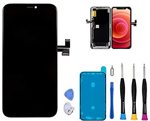 Ersatz-Bildschirm-Ersatz, kompatibel mit iPhone 11 Pro 5,8 Zoll (Modell A2160, A2217, A2215), Touchscreen-Display-Digitalisierer, Reparaturset