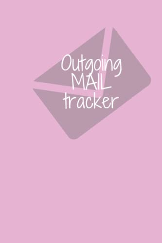 OUTGOING MAIL TRACKER | light pink cover | mail tracker| outgoing mail |mail tracker journal| mail tracker notebook| mail tracker log book| mail ... (Simple Designed Outgoing Mail Trackers)