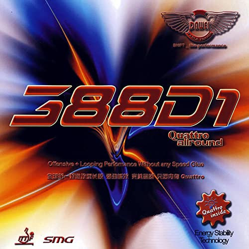 DAWEI 388D-1 Quattro (0,5 mm - rot) | China Tischtennis Belag | ITTF | TT-Spezial - Schütt Tischtennis