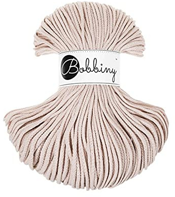 Bobbiny Junior 3 mm - Rope-Garn 100 m (Nude)