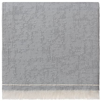 URBANARA Tagesdecke Praia 180x230 cm - 85% Bio-Baumwolle & 15% Seacell - Decke Leichte Baumwolldecke Sommerdecke Boho Kuscheldecke Sofa Überwurfdecke Bettüberwurf - Helles Grüngrau