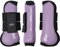 QHP Hartschalen-Gamaschen vorne innen Neopren Klettverschluss (Pony, Lavender)
