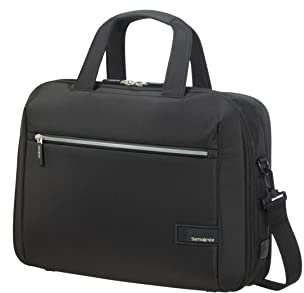 Samsonite LitePoint - Sac d'ordinateur portable extensible 15,6 pouces, 40,5 cm, 17,5/22 L, noir (noir)