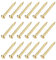 METALLIXITY Petit Clous (2x20mm) 60Pcs Laiton Minuscule Matériel Clous - pour Ménage Menuiserie, Laitonné
