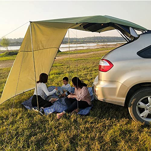 DAZZLEEX Toldos para Coches,La Carpa De Camping/Carpa De Pesca Impermeable con Parasol Es Adecuada para Varios Modelos De SUV Al Aire Libre, Camping, Pesca, Playa 440 X 200 Cm