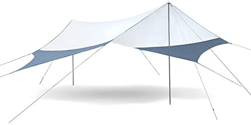 KEEYTT Zeltplane Tarp Camping Tarp wasserdichte Regenfliegenplane Camping Sonnenschutz Shelter Camping Zubehör für Camping Wandern Backpacking Outdoor Sport (Size : L)