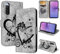 CASAFUNY Handyhülle für Sony Xperia 10 V Hülle Tasche PU Leder Flip Case Brieftasche Kartenfach Klapphülle Handytasche Case Schutzhülle für Sony Xperia 10 V, Schwarz