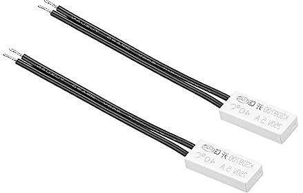 QUARKZMAN 0.5A 40 Grad Bimetall Einstellbar Temperatur Heizung x 2Stk Thermostat Ofen Thermostat Schalter für Elektroheizung