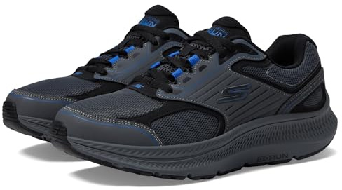 Skechers Men's Go Run Consistent 2.0 Sneaker, Charcoal/Blue, 12 UK X-Wide