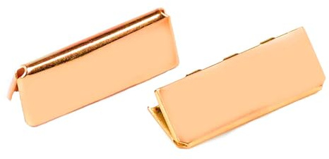 10 Endstücke für Gürtel Gurte Bänder, 9x20 - 12x40mm Gürtelenden Endkappen