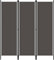 Room Divider Balkon sichtschutz 3-TLG. Raumteiler Anthrazit 150x180 cm