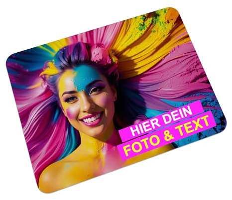 Kiwistar - Polymer-Schneidebrett 14x23,5cm - Polymer - selbst gestalten - Foto - Wunschtext - individuell Bedruckt - personalisiert - Geschenkidee - Schneidebrett mit Foto und Text