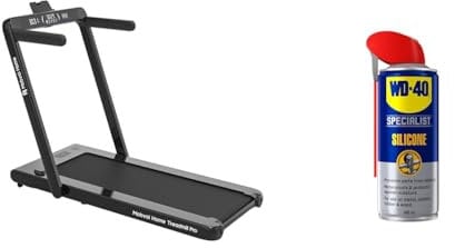Mobvoi Home Treadmill Pro, Foldable Treadmill for Home, Compatible with Smartwatches & WD-40 Specialist Silicone Spray Lubricant 400ml Can - Versatile All-Weather Protection