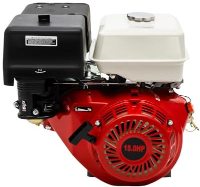 Motore a benzina da 15 CV, motore industriale, motore industriale a 4 tempi, 420 CC, raffreddamento ad aria 9,7 KW, adatto per pompe dell'acqua, escavatori, ecc.