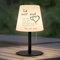 MALUX LED Akku Tischlampe Kabellos Warmweiß Dimmbar 8 Farben Farbwechsel Outdoor Tischlampe Wasserdicht IP44 Ideales led tischlampe Dekor für Haus Garten Hotel Balkon Esstisch (QR)