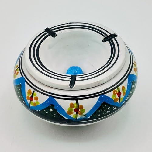 Aschenbecher, geruchshemmend, aus tunesischer Terrakotta-Keramik, funktional und dekorativ, ethnische Kunst 0907241402