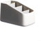 Support de télécommande TV - Boîte de rangement de table à 4 grilles - Organiseur de bureau - Fauteuil de bureau - Support de téléphone pour bureau (gris)