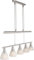 Leuchten Direkt 15042-55 Pendelleuchte, 5 x E14 / 9 W, stahl