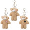 Neikafan Schlüsselanhänger Bären Plüsch 3 Stück Schlüsselanhänger Mini Teddybär Tasche Anhänger, Mini Bären Plüschtiere Kleine Bären Stofftiere 13 cm für Kinder Baby Teddybär Keychain