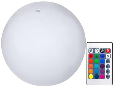 Boules d'eau lumineuses La piscine - boules de piscine lumineuses, 16 couleurs vives flottantes et gonflables à balles d'eau LED | 4 modes légers, boules d'eau gonflables et lumineuses avec télécomman