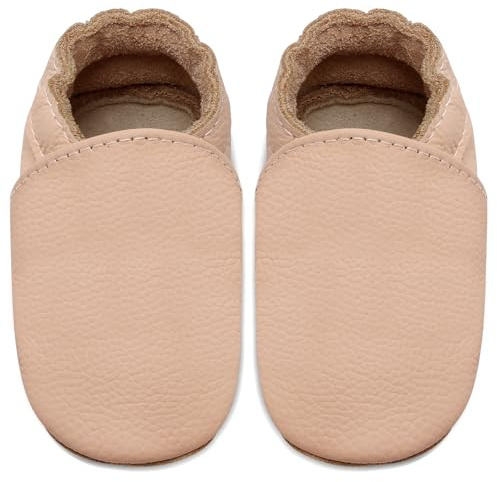 IceUnicorn Bebe - Pantofole in pelle morbida per bebè, in morbida pelle, per neonati, per primi passi, per bambini